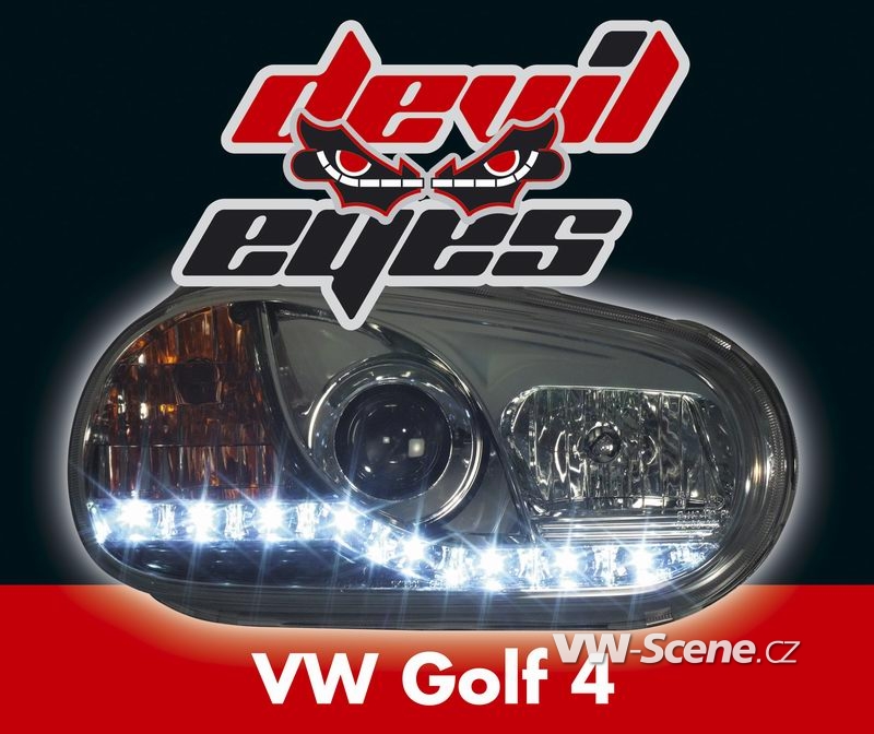 Devil Eyes na VW Golf IV