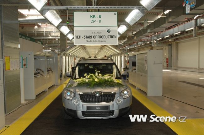 Zahájení sériové výroby nového modelu Škoda Yeti