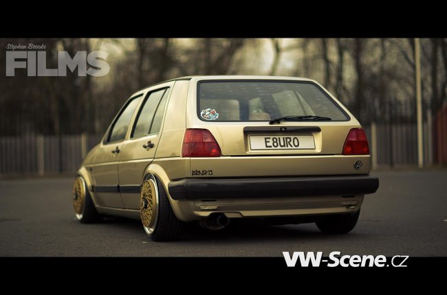 VW Golf MK2 na kolech BBS