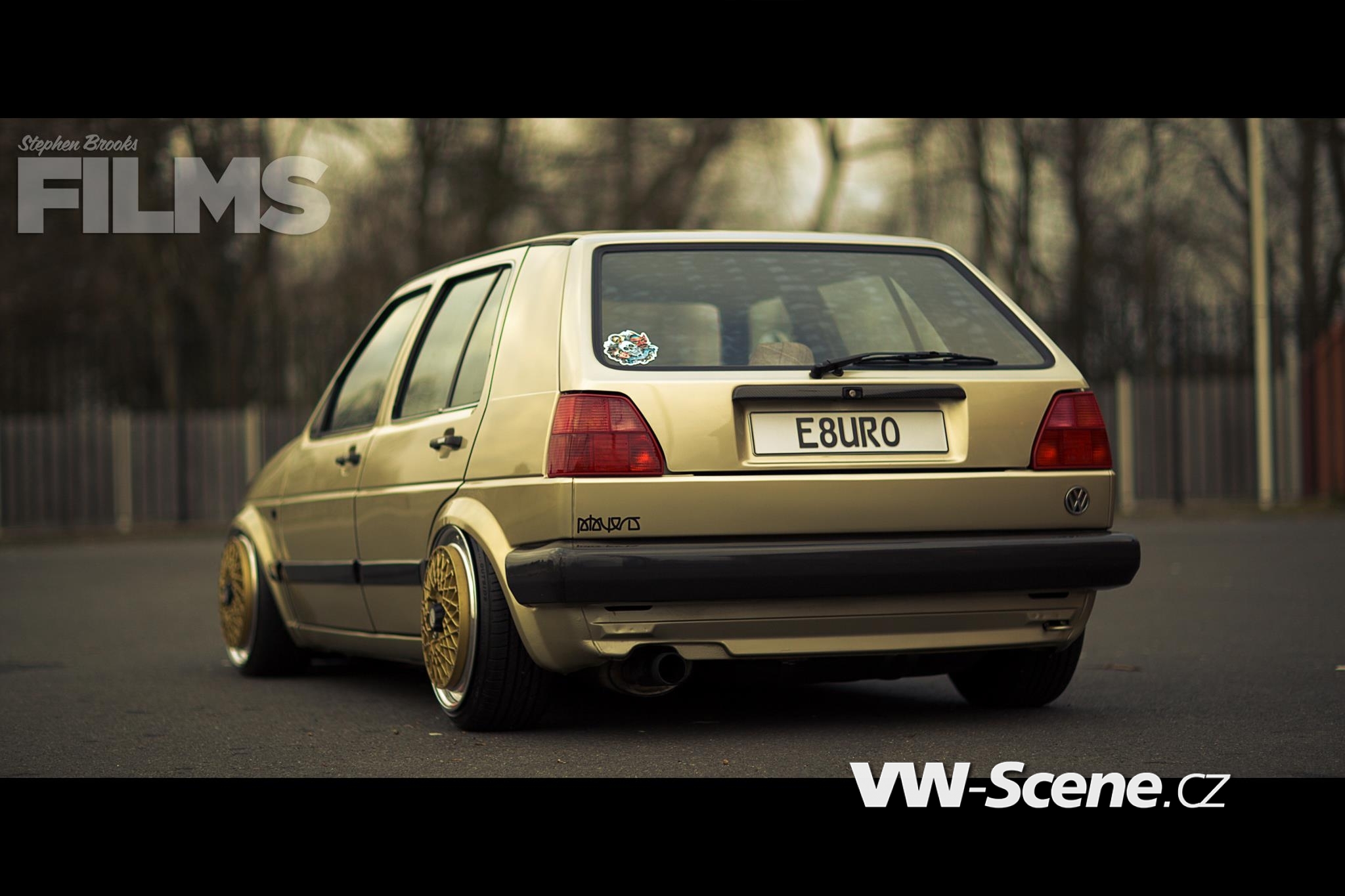 VW Golf MK2 na kolech BBS