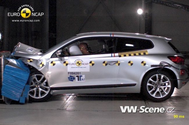 VW Scirocco na testech v Euro NCAP