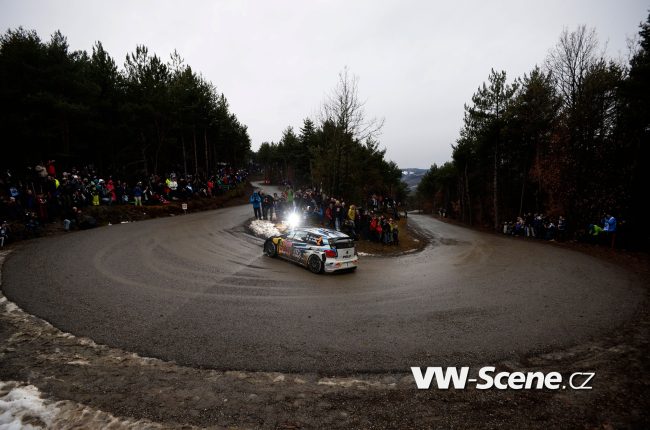 Volkswagen Polo R WRC v shakedownu na Rallye Monte Carlo