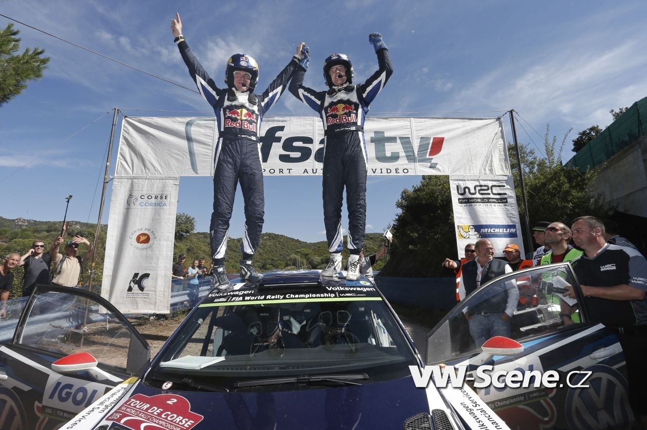 Volkswagen slaví na Korsice desáté vítězství v letošní sezoně mistrovství světa v rallye