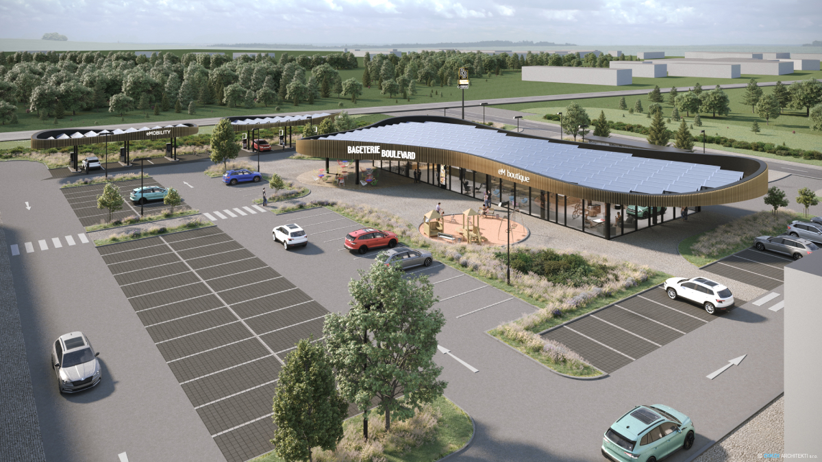 Nabíjecí hub v Plané